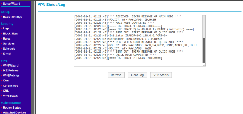 VPN-Logfile