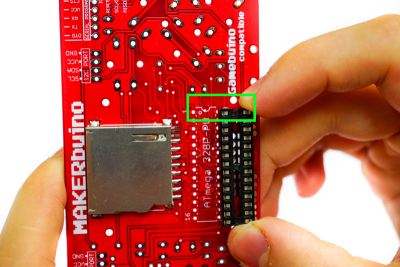 Microcontroller-Sockel Ausrichtung