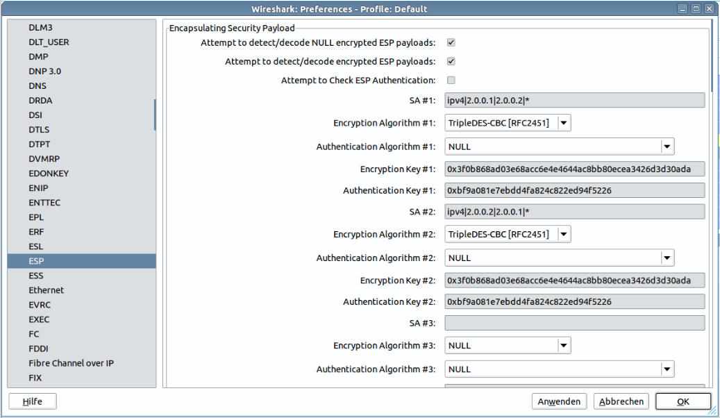  Entschlüsselung mit Wireshark 