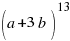 (a + 3 b)^13